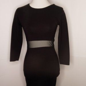 Forever21 Black Dress with mesh cutout